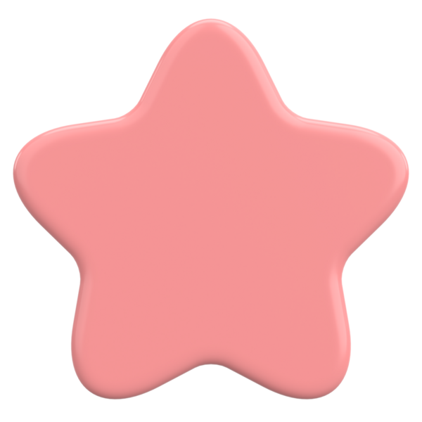 Üç boyutlu yıldız. Yıldız şeklinde. 3B illüstrasyon.