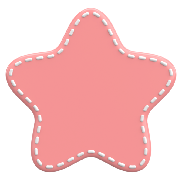 Yıldız Şekli Fiyat Etiketi. 3B illüstrasyon.