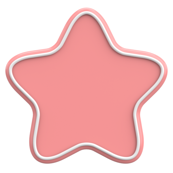 Yıldız Şekli Fiyat Etiketi. 3B illüstrasyon.