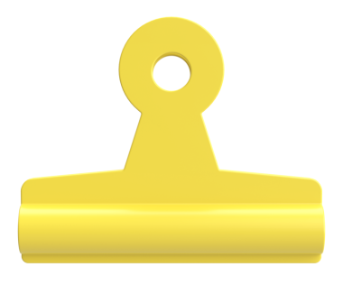 Ataç. Üç boyutlu ataç. 3B illüstrasyon.