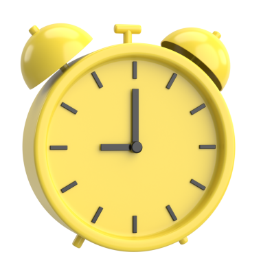 Üç boyutlu çalar saat. 3B illüstrasyon.