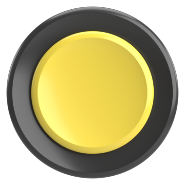 Üç boyutlu daire düğmesi. Boş tuş. 3B illüstrasyon.