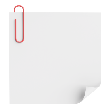 Üç boyutlu not defteri. Yapışkan bir not. 3B illüstrasyon.