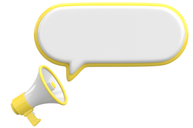 Üç boyutlu uyarı kutusu. 3B illüstrasyon.