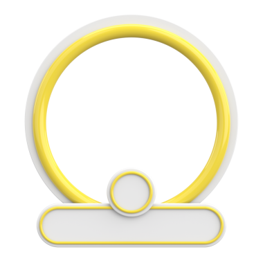 Sosyal medya için profil çerçevesi. 3B illüstrasyon.