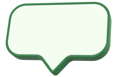 Konuşma balonu. Sohbet balonu. 3B illüstrasyon.