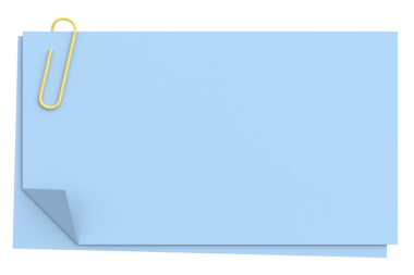 Üç boyutlu not defteri. Yapışkan bir not. 3B illüstrasyon.