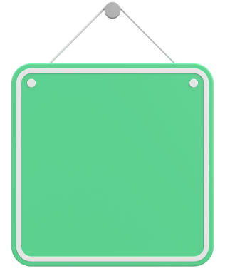 Boş Asılma İşareti. 3B Görüntü.