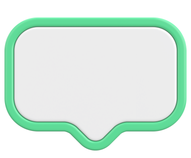 Konuşma balonu. Sohbet balonu. 3B illüstrasyon.