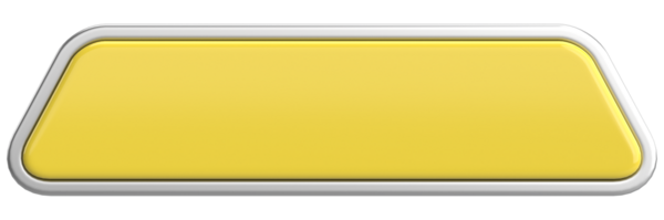 Üç boyutlu düğme. Boş tuş. 3B illüstrasyon.