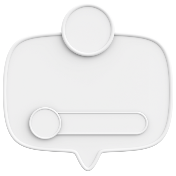 Profil kutusu. Sosyal medya profili. 3B illüstrasyon.