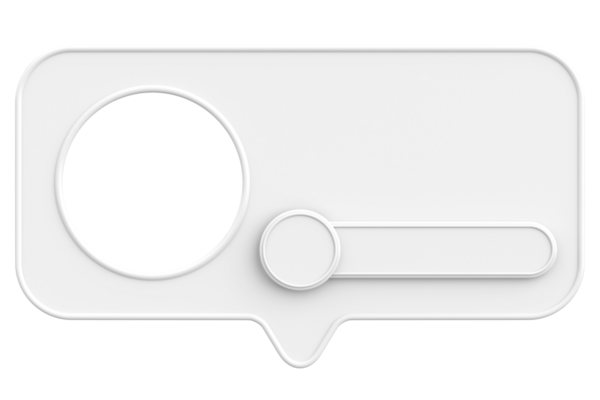 Profil kutusu. Sosyal medya profili. 3B illüstrasyon.