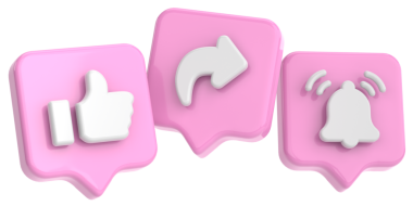 Paylaşım ve abone simgeleri gibi. 3D simge. Paylaşım ve üyelik simgeleri gibi. 3 Boyutlu simge.