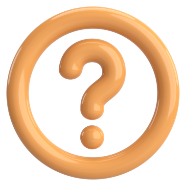 Soru işareti işareti. 3B illüstrasyon.