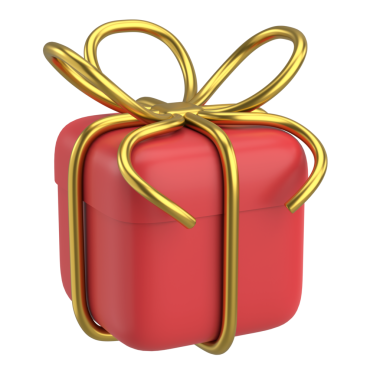 Üç boyutlu hediye kutusu. 3B illüstrasyon.