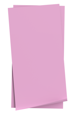 Üç boyutlu not kağıdı. Yapışkan bir not. 3B illüstrasyon.