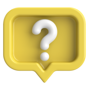 Soru işareti işareti. 3B illüstrasyon.