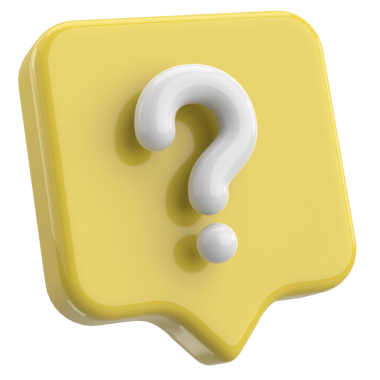 Soru işareti işareti. 3B illüstrasyon.