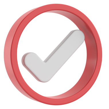 3 boyutlu onay kutusu. İşaretle. 3B illüstrasyon.