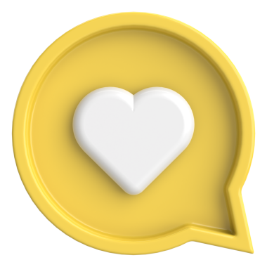 Düğme gibi. İkon gibi. 3B illüstrasyon.