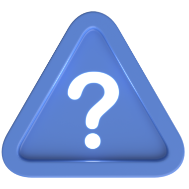 Soru işareti işareti. 3B illüstrasyon.