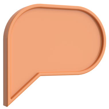 Konuşma balonu. Sohbet balonu. 3B illüstrasyon.