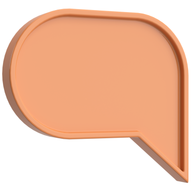 Konuşma balonu. Sohbet balonu. 3B illüstrasyon.