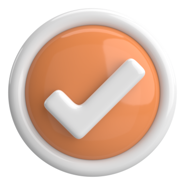 3 boyutlu onay kutusu. İşaretle. 3B illüstrasyon.