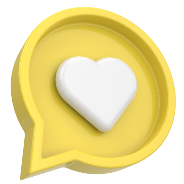 İkon gibi. Düğme gibi. 3B illüstrasyon.