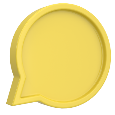 Konuşma balonu. Sohbet balonu. 3B illüstrasyon.