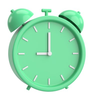 Üç boyutlu çalar saat. 3B illüstrasyon.