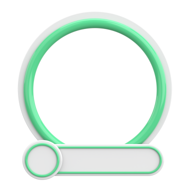 Sosyal medya için profil çerçevesi. 3B illüstrasyon.