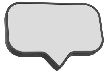 Konuşma balonu. Sohbet balonu. 3B illüstrasyon.