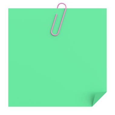 Üç boyutlu not defteri. Yapışkan bir not. 3B illüstrasyon.