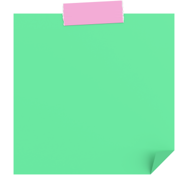 Üç boyutlu not defteri. Yapışkan bir not. 3B illüstrasyon.