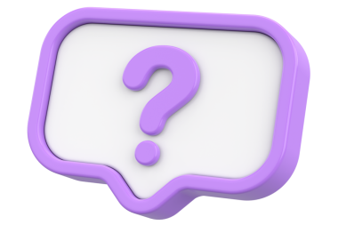 Soru işareti işareti. 3B illüstrasyon.