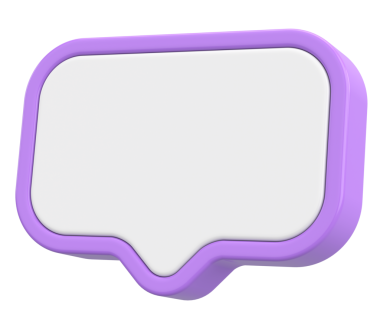 Konuşma balonu. Sohbet balonu. 3B illüstrasyon.