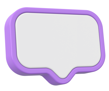 Konuşma balonu. Sohbet balonu. 3B illüstrasyon.