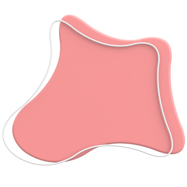 Üç boyutlu Blob. Soyut Metin Kutusu. 3B illüstrasyon.