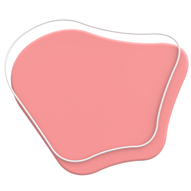 Üç boyutlu Blob. Soyut Metin Kutusu. 3B illüstrasyon.