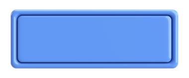 Üç boyutlu düğme. Boş tuş. 3B illüstrasyon.