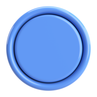 Üç boyutlu düğme. Boş tuş. 3B illüstrasyon.