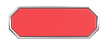 Üç boyutlu düğme. Boş tuş. 3B illüstrasyon.