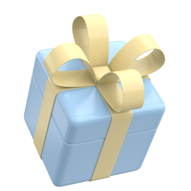 Üç boyutlu hediye kutusu. 3B illüstrasyon.