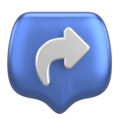 Simgeyi paylaş. Paylaş düğmesi. 3B illüstrasyon.