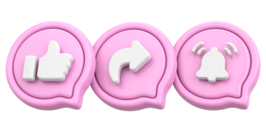 Ortak abonelik simgesi gibi. 3B illüstrasyon.