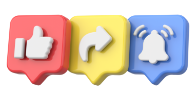 Ortak abonelik simgesi gibi. 3B illüstrasyon.