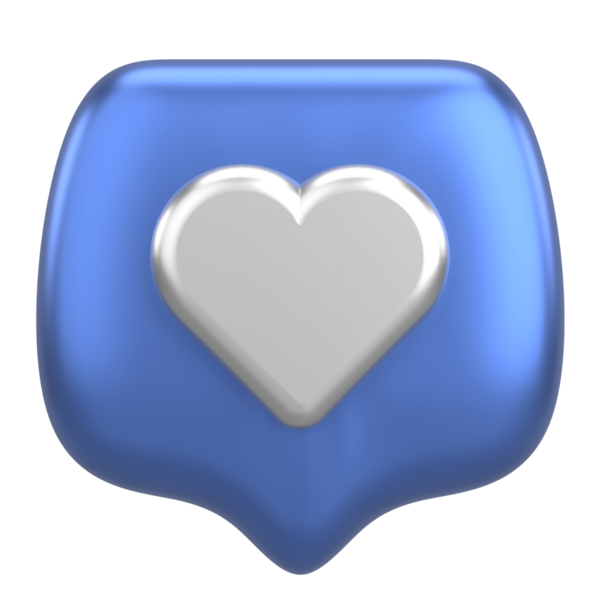 İkon gibi. Düğme gibi. 3B illüstrasyon.