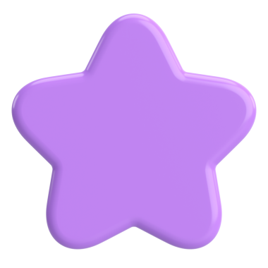 Üç boyutlu yıldız. Yıldız şeklinde. 3B illüstrasyon.