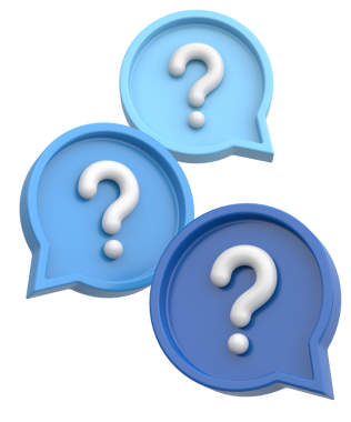 Soru işareti işareti. 3B illüstrasyon.